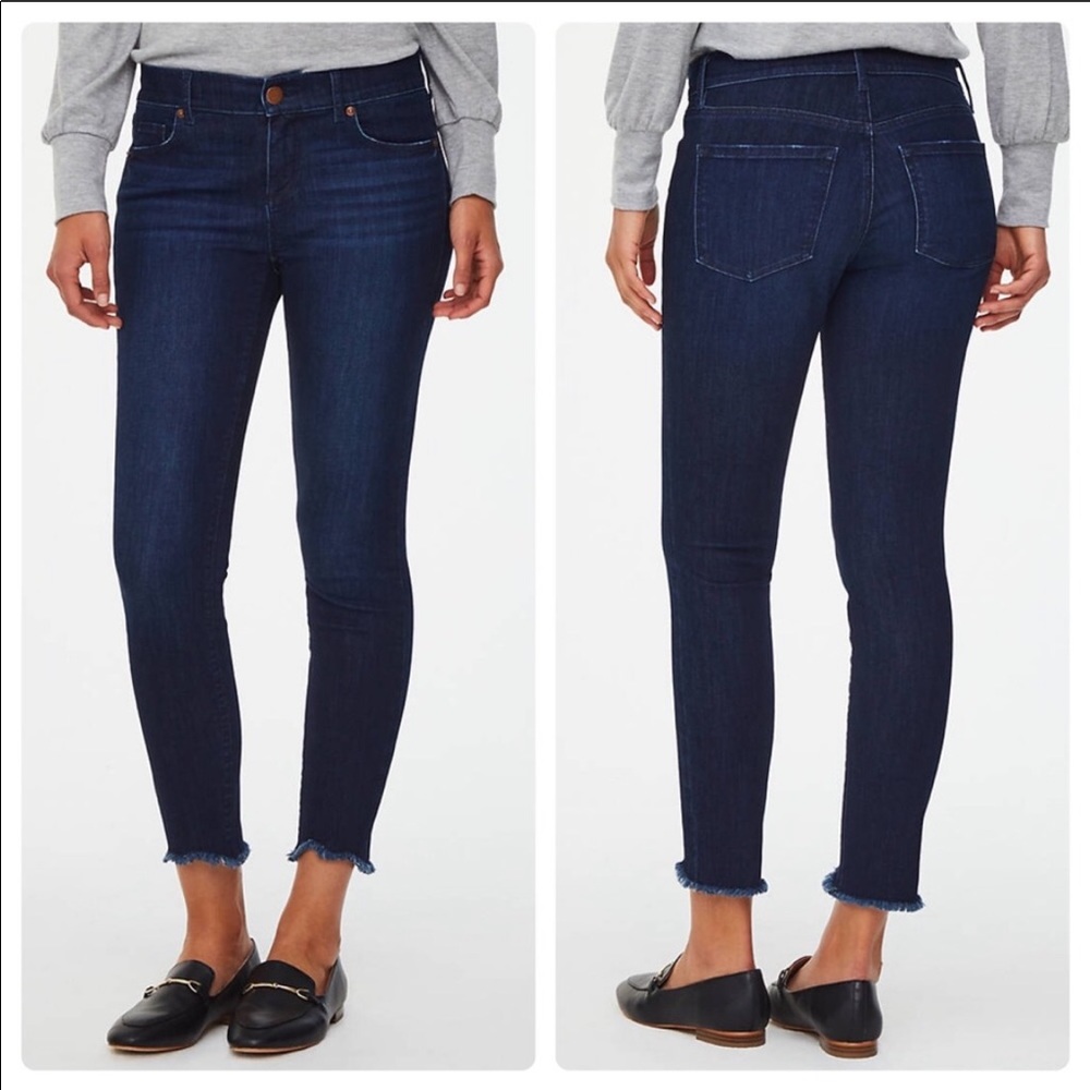 LOFT- modern skinny raw hem jean*NWOT!